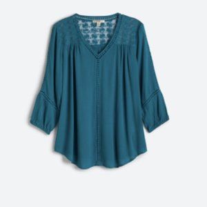 StitchFix JohnPaulRichard Crochet Detail Blouse XS